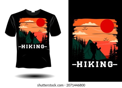 Hiking Mockup Retro Vintage Design