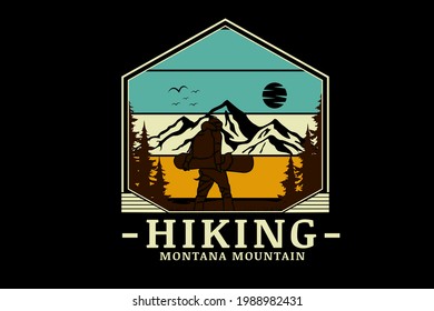 hiking montana montana color green yellow and brown
