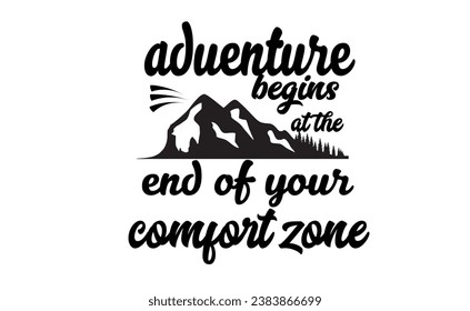 Hiking and Mountain Adventure Outdoor t shirt design