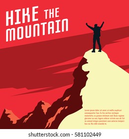 Hiking And Mountaineering Poster