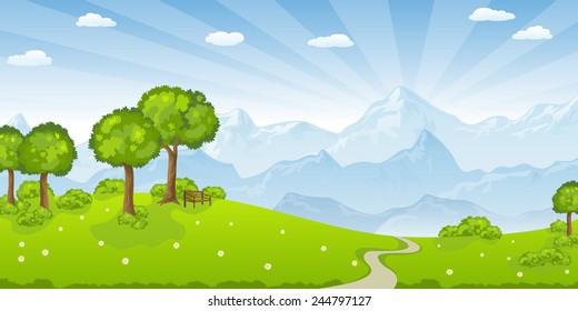 Hiking in the mountains
