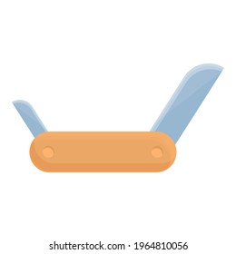 Hiking multitool knife icon. Cartoon of Hiking multitool knife vector icon for web design isolated on white background