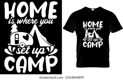 Hiking is my happy place- Hiking T-shirt, T-shirt Design, Hiking labels, badges, vector illustration, Poster, Custom T-shirt design, Trendy T-shirt Design.
