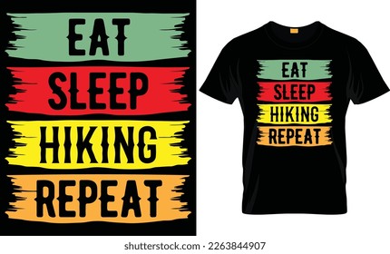 Hiking is my happy place- Hiking T-shirt, T-shirt Design, Hiking labels, badges, vector illustration, Poster, Custom T-shirt design, Trendy T-shirt Design.