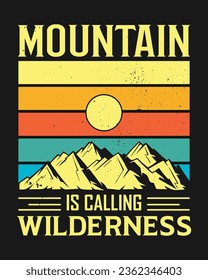 Hiking outdoor T-shirt Design, Hiking tee