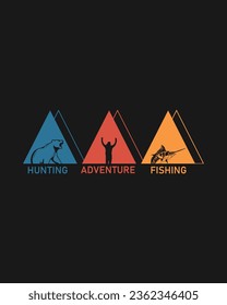 Hiking outdoor T-shirt Design, Hiking tee