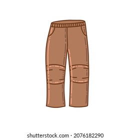 Hiking pants icon for men and woman