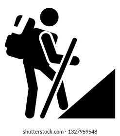 Hiking picogram, ideology design.