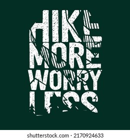 Hiking printable vector design for commercial use