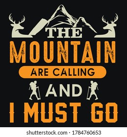 Wanderquote Vektorgrafik-T-Shirt-Design, T-Shirt, Mug, Poster