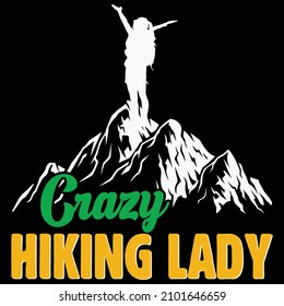 Hiking quotes and vector best for t shirt and mug design, wild mountain illustration. Vector graphic for t shirt and other uses. Design element for logo, label, sign, poster, t shirt and Vector.
