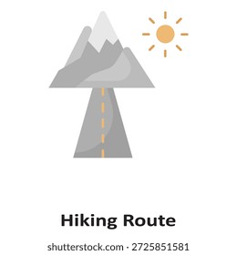 Hiking Route Vector icon which can easily modify or edit

