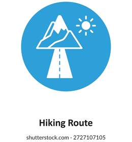 Hiking Route Vector icon which can easily modify or edit

