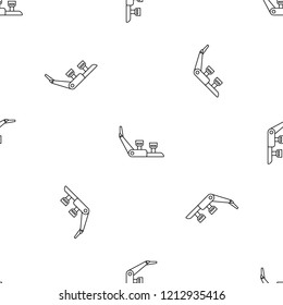 Hiking shoe equipment pattern seamless vector repeat geometric for any web design