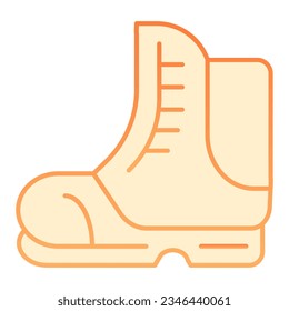 Hiking shoe flat icon. Boot orange icons in trendy flat style. Footwear gradient style design, designed for web and app. Eps 10