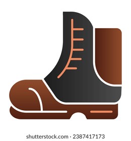Icono plano del zapato de excursión. Iconos de color de arranque en estilo plano de moda. Diseño de estilo gradiente de calzado, diseñado para web y app. Eps 10