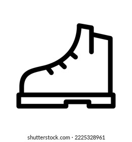 Hiking Shoes Icon Vector Symbol Design Illustration