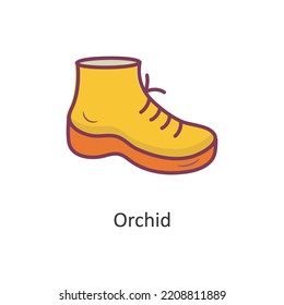 Hiking shoes Vector Filled outline Icon Design illustration. Travel Symbol on White background EPS 10 File