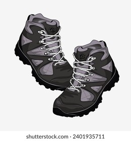 hiking shoes Vector Image And Illustration