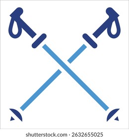 Elemento de ícone de Hiking Stick para design