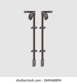 hiking sticks function to reduce fatigue and make it easier for us during the climb because in addition to resting on the feet, the body can also rely on pepper sticks