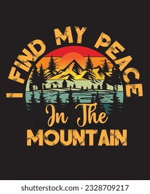 Hiking Summer Typography T shirt Design