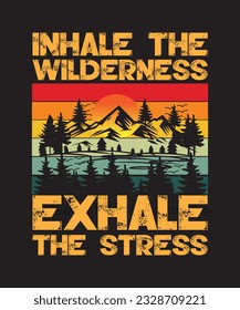 Hiking Summer Typography T shirt Design