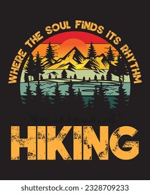 Hiking Summer Typography T shirt Design