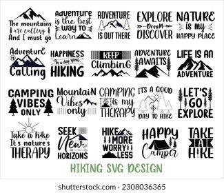 Diseño de svg de senderismo, Camping, Camper, Vida en el campamento , Signo de camping , Verano , Aventura , Campfire Svg,