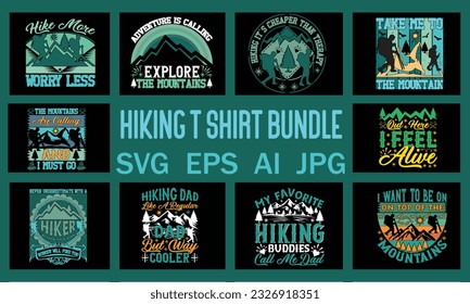 hiking t shirt bundle , Hiking Svg design svg