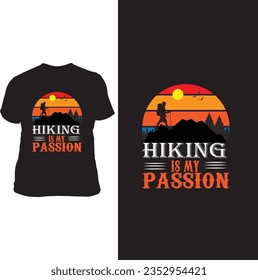 Hiking t shirt design hiking t shirt