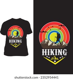 Hiking t shirt design hiking t shirt