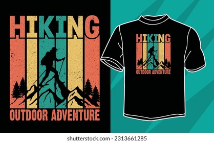 hiking t shirt design for adventure lovers svg