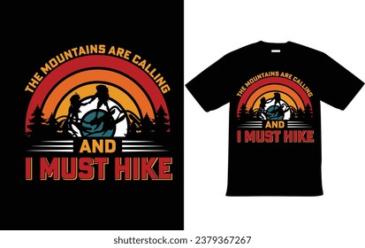 Hiking t shirt Design for adventure 