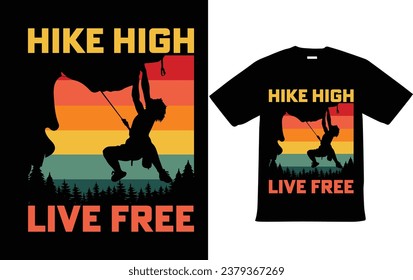 Hiking t shirt Design for adventure 