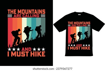 Hiking t shirt Design for adventure 