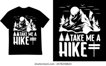 Hiking T Shirt Design Adventure illustration 