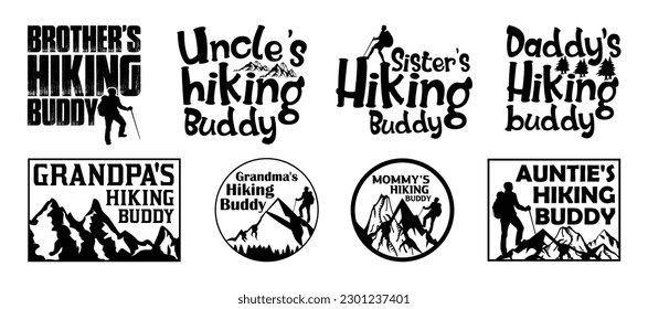 Hiking T shirt Design Bundle, Quotes about Hiking, Hiking T shirt, Hiking, Camping, Adventure, outdoor typography T shirt design Collection