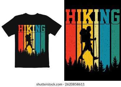hiking t shirt design t shirt design concept illustration
