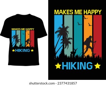 Hiking t shirt design new