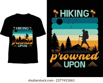 Hiking t shirt design new