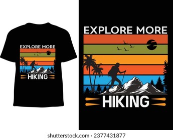 Hiking t shirt design new