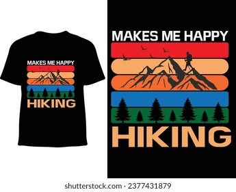 Hiking t shirt design new