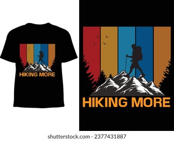 Hiking t shirt design new