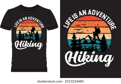 Wandern T-Shirt-Design, Outdoor T-Shirt-Design, Abenteuer T-Shirt-Design, Ich werde zu wandern