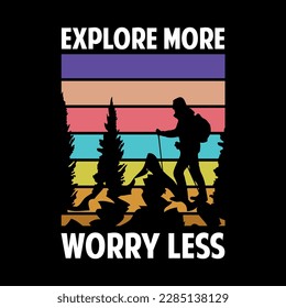 hiking t shirt design vector, hiking t shirt graphic element, adventure t shirts, hiking retro vintage tshirt, Outdoor Adventure Inspiring Motivation Quote