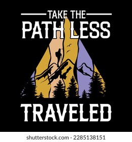 hiking t shirt design vector, hiking t shirt graphic element, adventure t shirts, hiking retro vintage tshirt, Outdoor Adventure Inspiring Motivation Quote