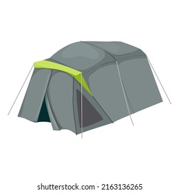 hiking tent camp color icon vector. hiking tent camp sign. isolated symbol illustration