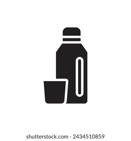 Hiking Thermo Filled Icon Vector Illustration