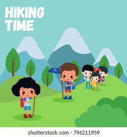 Hiking Time Illustration